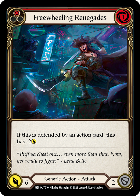 Freewheeling Renegades (Red) [OUT210] (Outsiders) | Good Games Morley