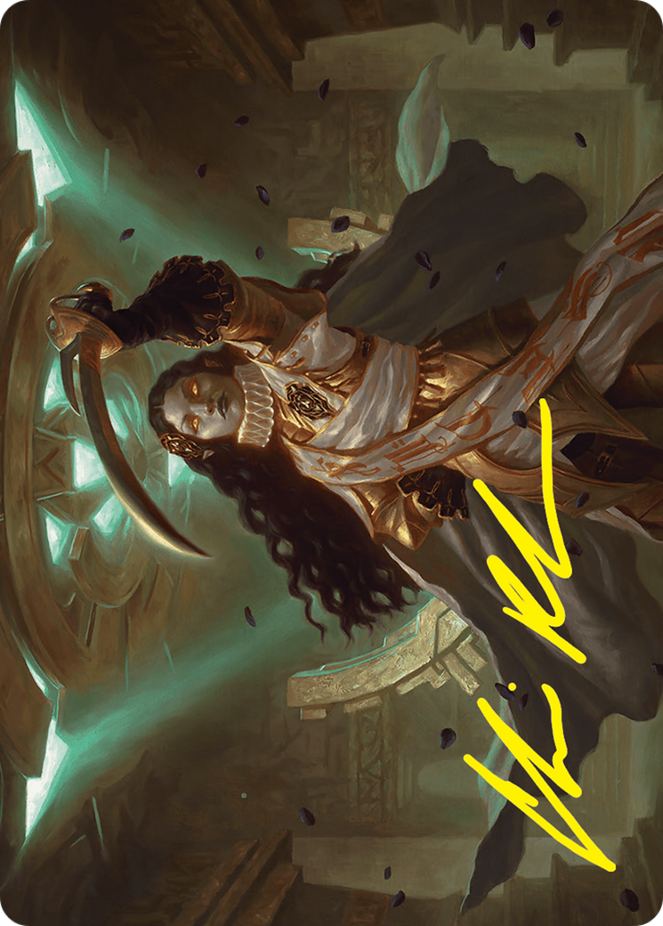 Elenda, Saint of Dusk Art Card (15/54) (Gold-Stamped Signature) [Foundations Art Series] | Good Games Morley