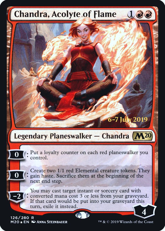 Chandra, Acolyte of Flame [Core Set 2020 Prerelease Promos] | Good Games Morley