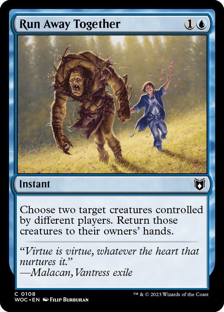 Run Away Together 108/173 (Commander: Wilds of Eldraine)  | Good Games Morley