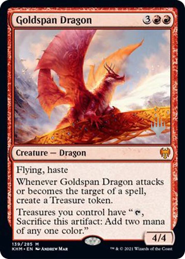 Goldspan Dragon 139 (Promo Pack: Kaldheim)  - Foil | Good Games Morley