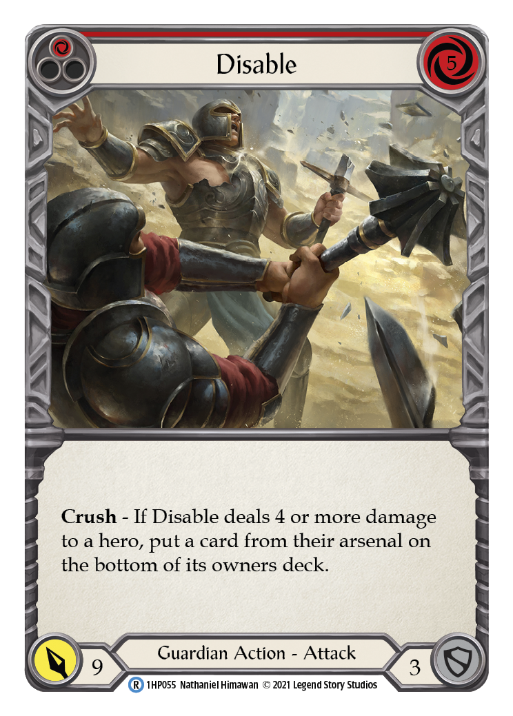 Disable (Red) [1HP055] (History Pack 1) | Good Games Morley