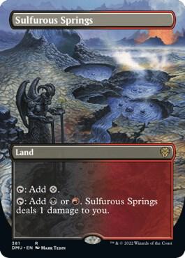 Sulfurous Springs Borderless 381 (Dominaria United)  | Good Games Morley