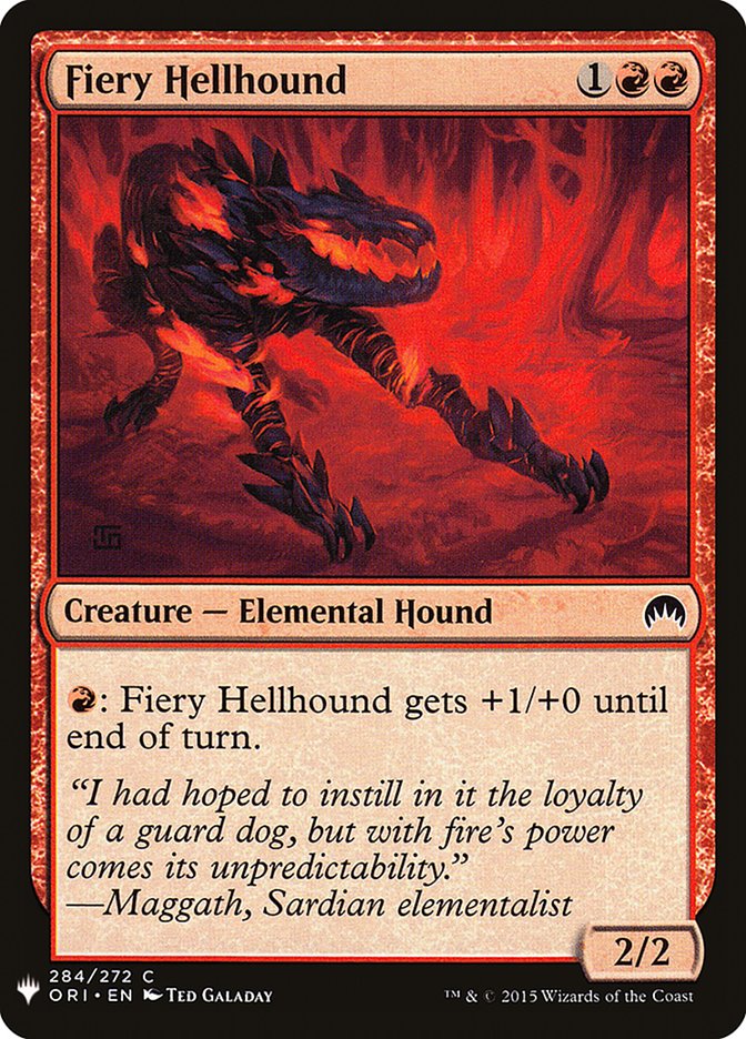 Fiery Hellhound [Mystery Booster] | Good Games Morley