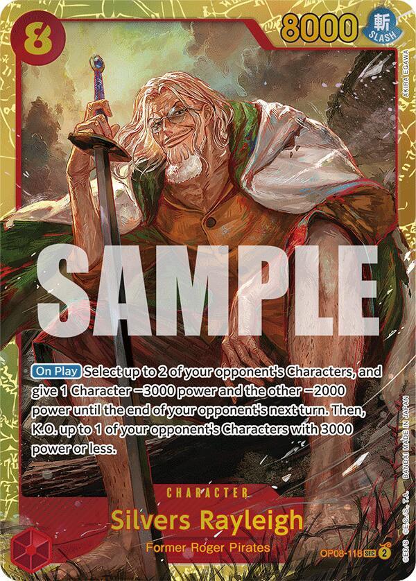 Silvers Rayleigh OP08-118 (Two Legends)  - Foil | Good Games Morley