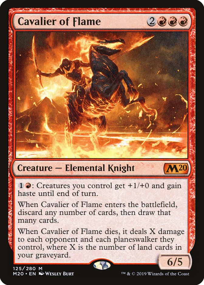 Cavalier of Flame 125/280 (Core Set 2020)  | Good Games Morley