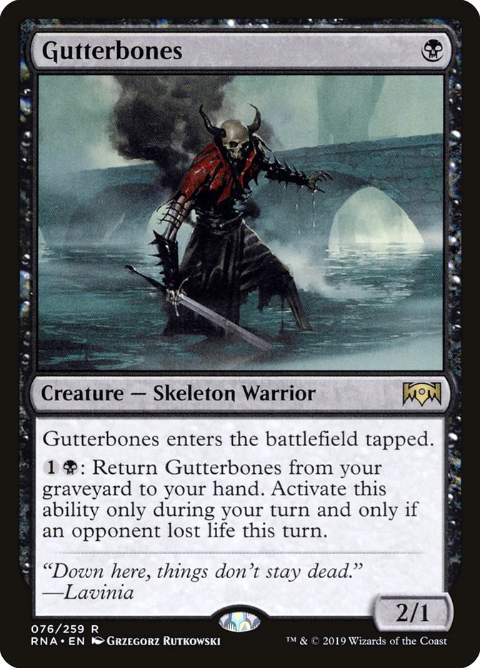 Gutterbones 76/259 (Ravnica Allegiance)  | Good Games Morley