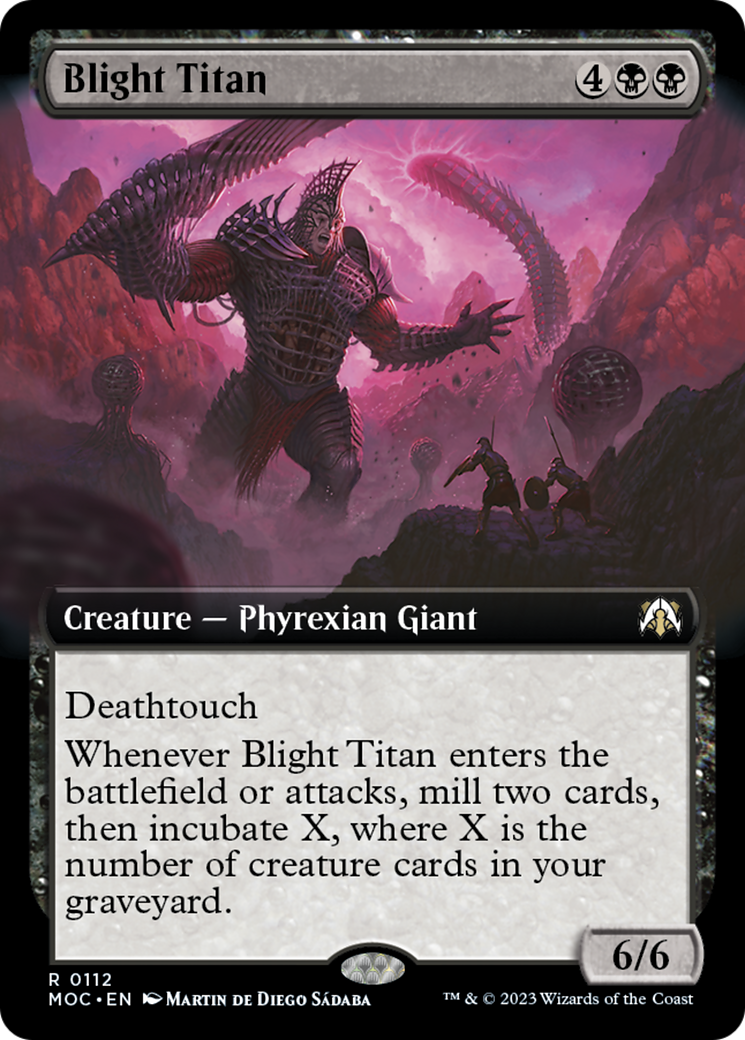 Blight Titan (Extended Art) [March of the Machine Commander] | Good Games Morley