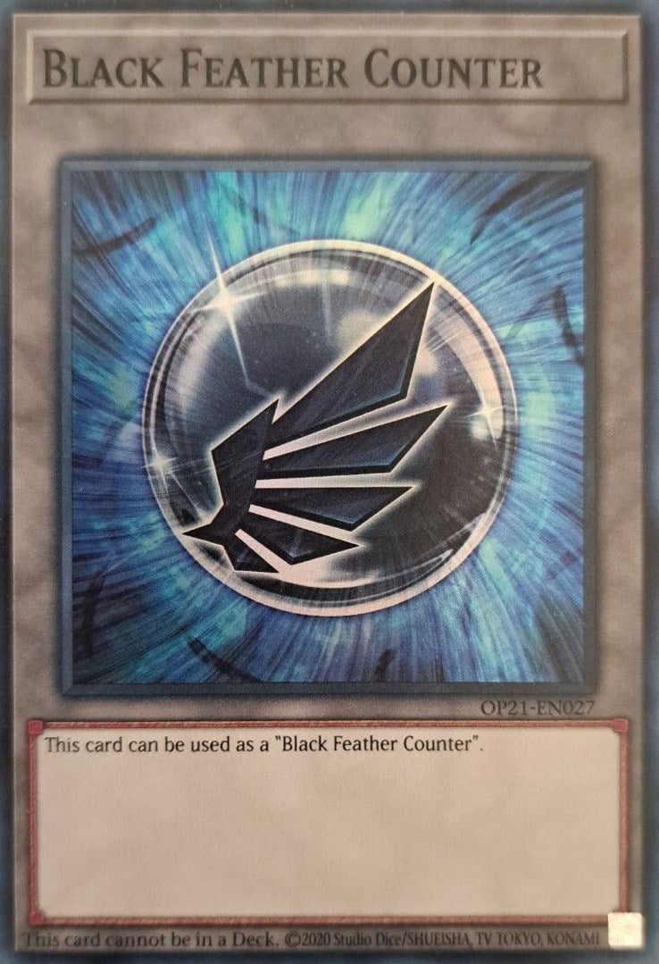 Black Feather Counter [OP21-EN027] Super Rare | Good Games Morley