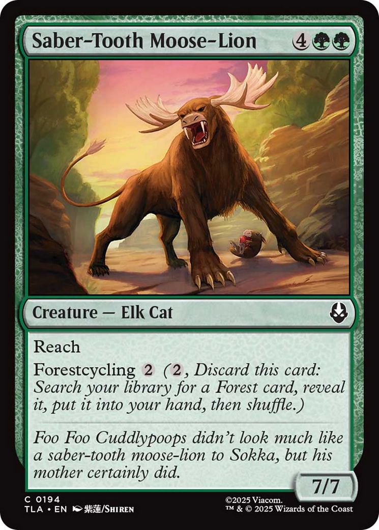 Saber-Tooth Moose-Lion [Avatar: The Last Airbender] | Good Games Morley