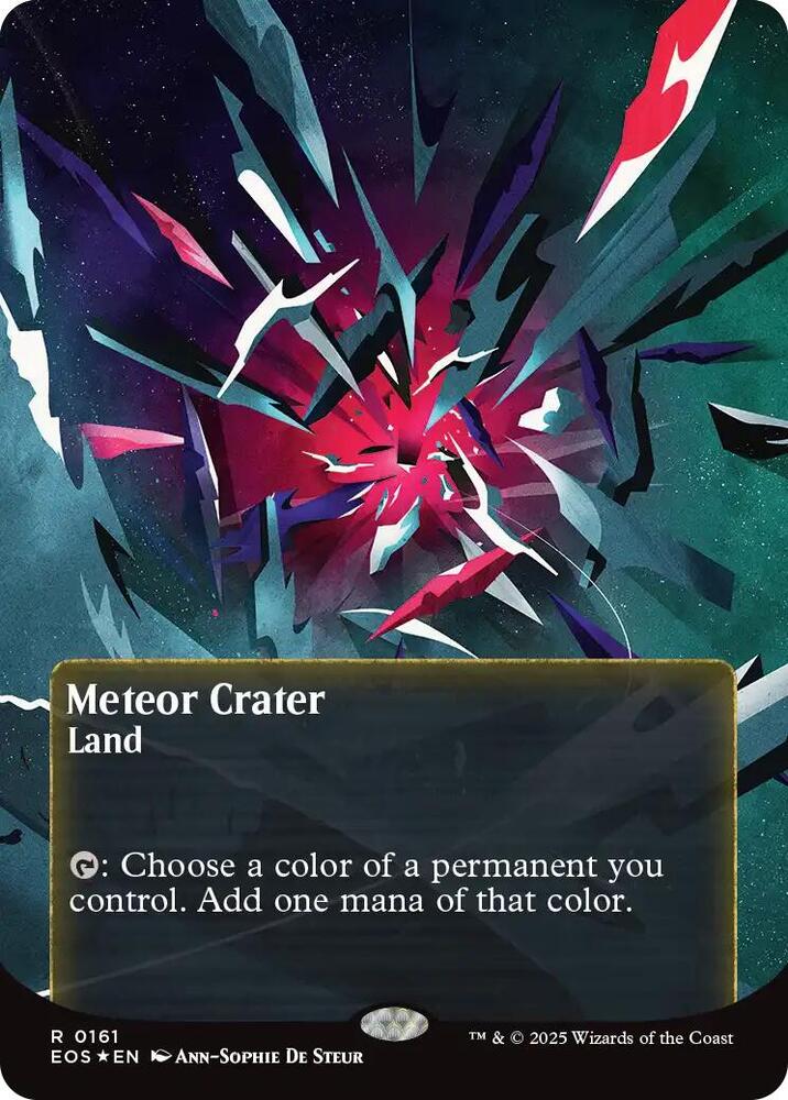 Meteor Crater  161/45 (Edge of Eternities: Stellar Sights)  - Borderless Galaxy Foil | Good Games Morley