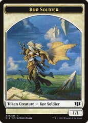 Kor Soldier // Pegasus Double-Sided Token [Commander 2014 Tokens] | Good Games Morley