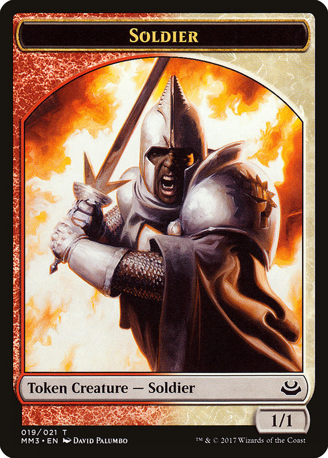 Soldier Token (019/021) [Modern Masters 2017 Tokens] | Good Games Morley