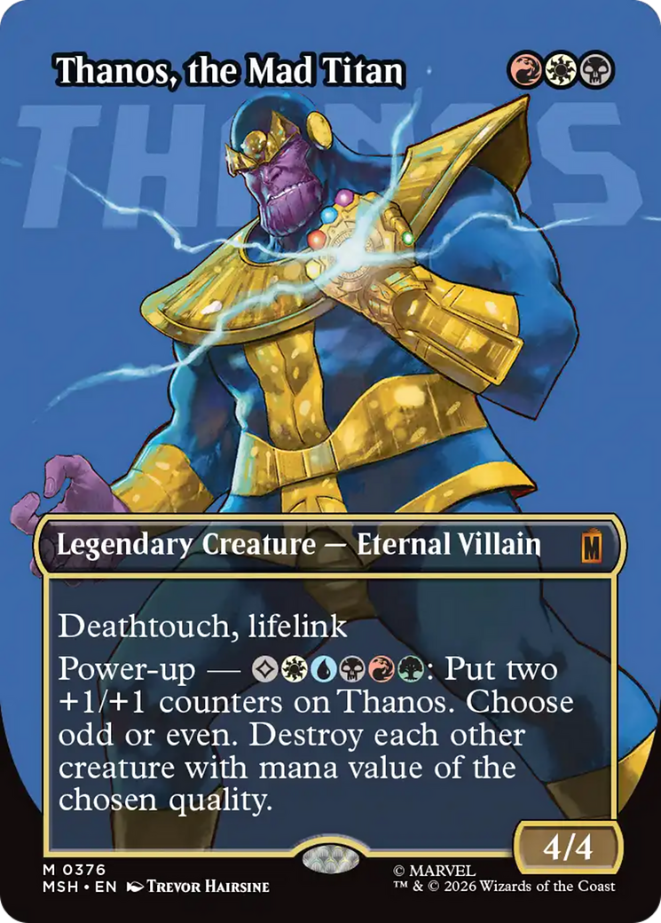 Thanos, the Mad Titan (Borderless) (0367) [Marvel Super Heroes] | Good Games Morley