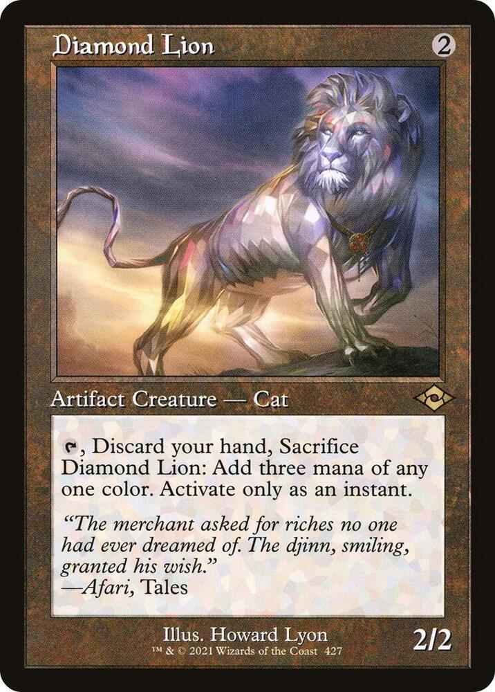 Diamond Lion Retro Frame 427 (Modern Horizons 2)  - Foil | Good Games Morley