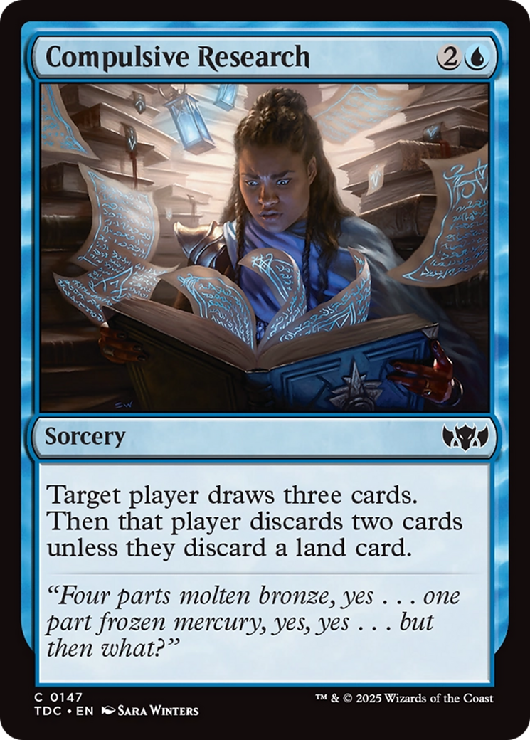 Compulsive Research [Tarkir: Dragonstorm Commander] | Good Games Morley
