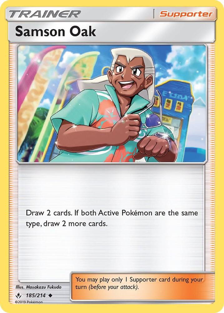 Samson Oak 185/214 (SM - Unbroken Bonds)  | Good Games Morley