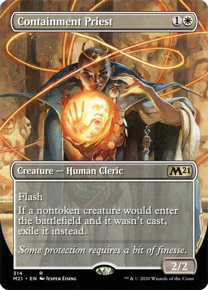 Containment Priest 314 (Core Set 2021)  - Borderless | Good Games Morley