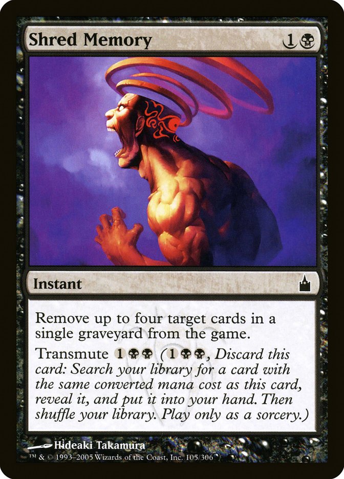 Shred Memory 105/306 (Ravnica: City of Guilds)  | Good Games Morley