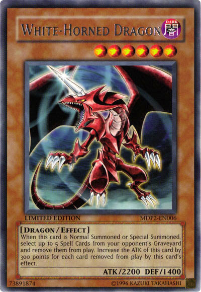 White-Horned Dragon [MDP2-EN006] Rare | Good Games Morley