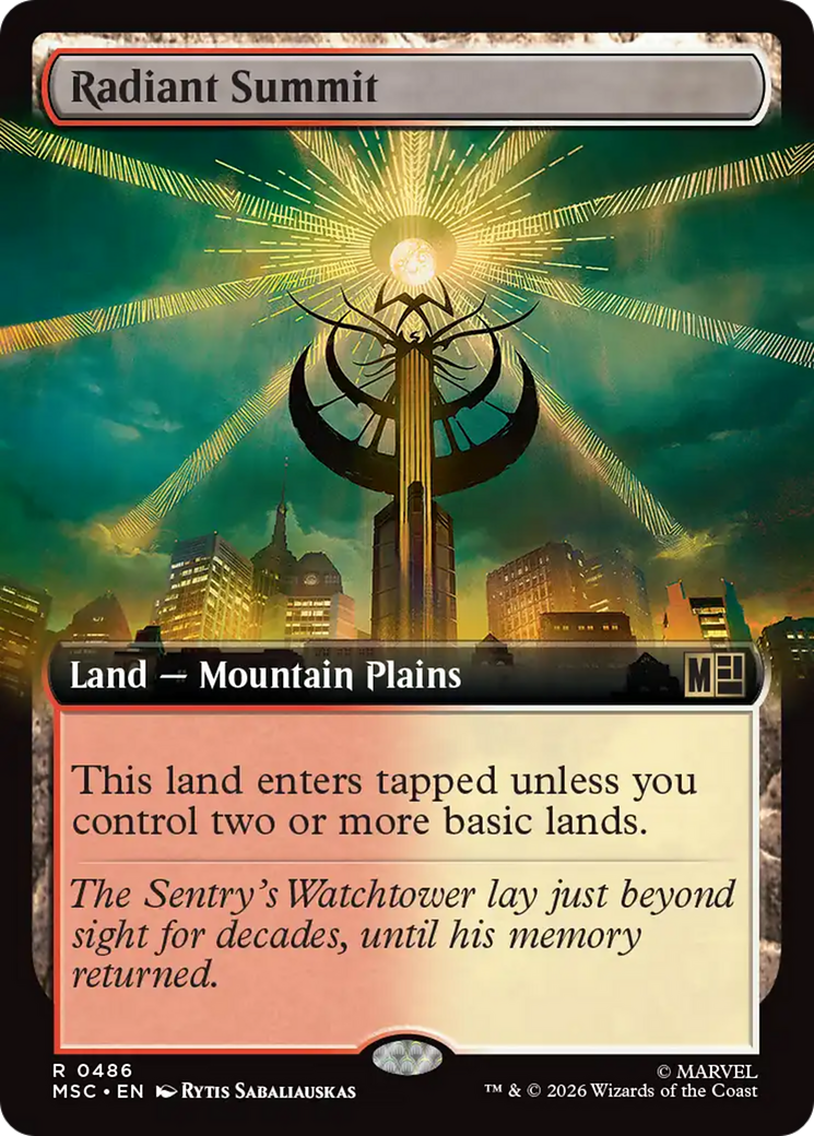 Radiant Summit (Extended Art) [Marvel Super Heroes Commander] | Good Games Morley