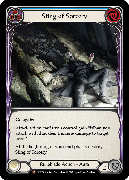 Sting of Sorcery [U-ELE226] (Tales of Aria Unlimited)  Unlimited Rainbow Foil | Good Games Morley