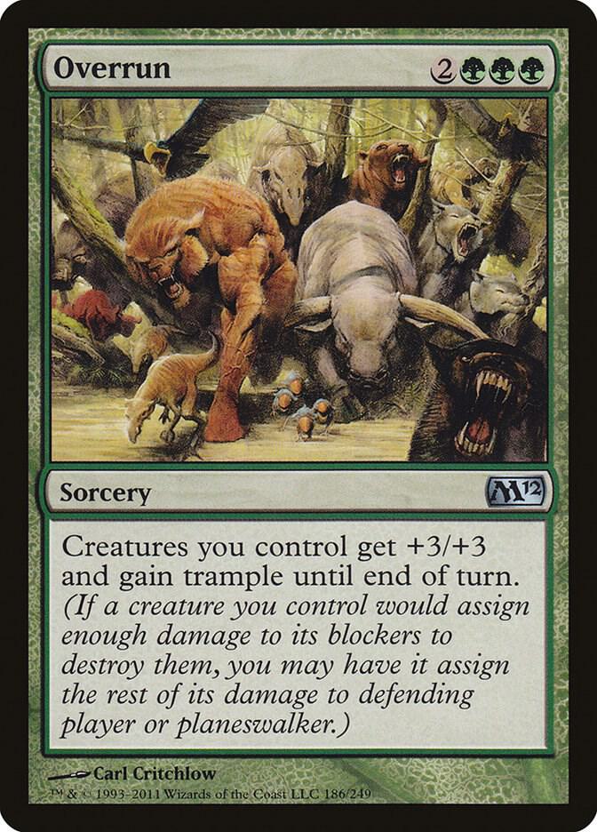Overrun 186/249 (Magic 2012 (M12))  - Foil | Good Games Morley