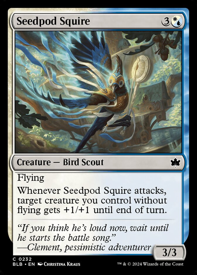 Seedpod Squire 232 (Bloomburrow)  - Foil | Good Games Morley