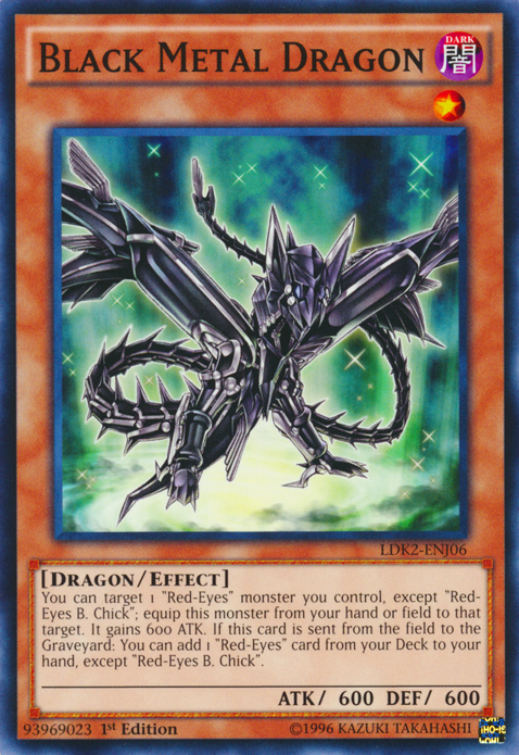 Black Metal Dragon [LDK2-ENJ06] Common | Good Games Morley