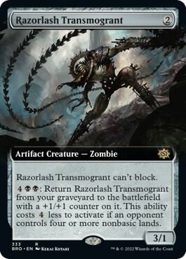 Razorlash Transmogrant Extended Art 333/287 (The Brothers' War)  | Good Games Morley