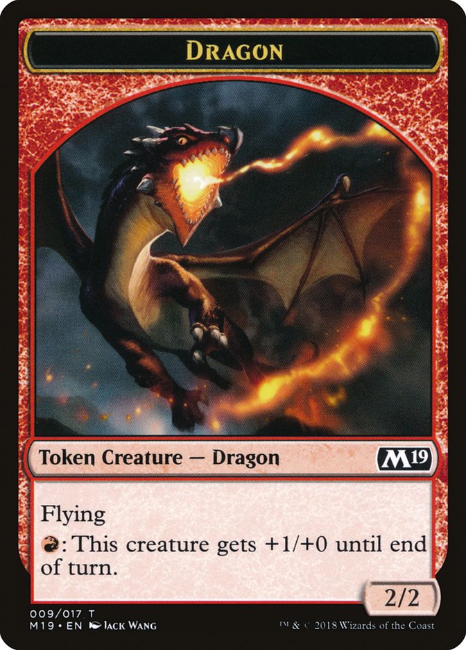 Dragon Token (009/017) [Core Set 2019 Tokens] | Good Games Morley