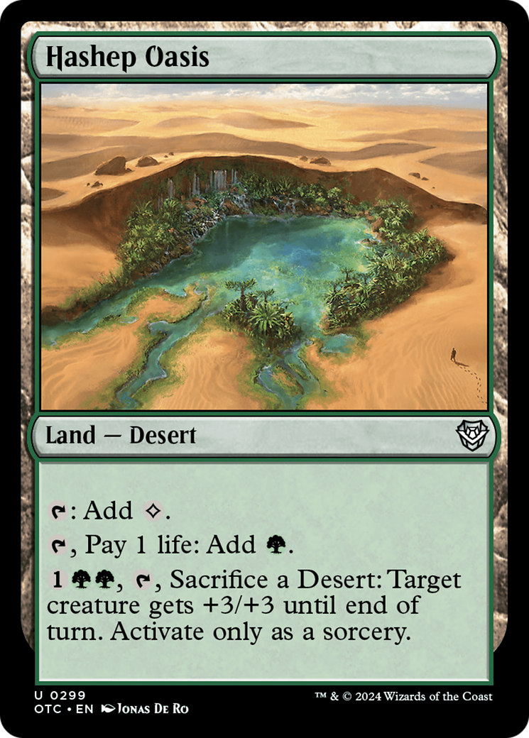 Hashep Oasis [Outlaws of Thunder Junction Commander] | Good Games Morley