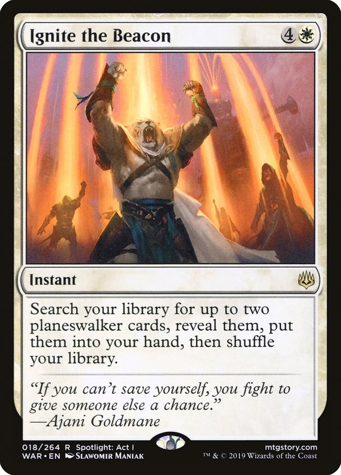Ignite the Beacon 18/264 (War of the Spark)  - Foil | Good Games Morley