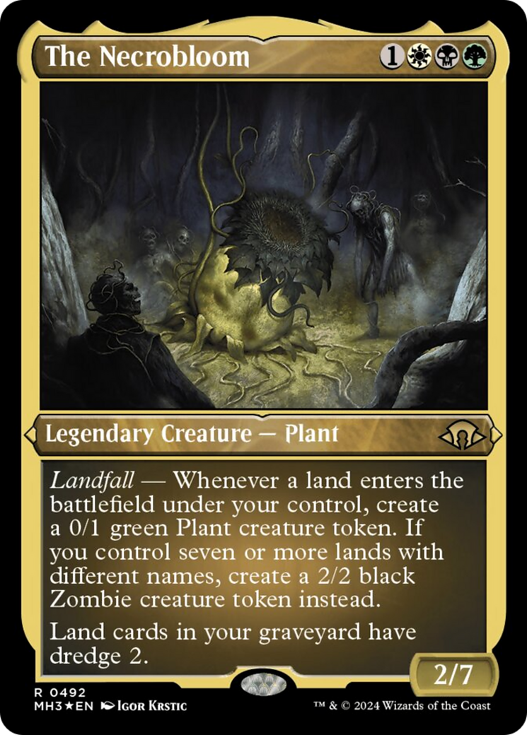 The Necrobloom (Foil Etched) [Modern Horizons 3] | Good Games Morley