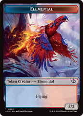 Elemental (0003) // Treasure Double-Sided Token [Secrets of Strixhaven Tokens] | Good Games Morley