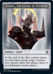 Devil // Zariel, Archduke of Avernus Emblem Double-Sided Token [Dungeons & Dragons: Adventures in the Forgotten Realms Tokens] | Good Games Morley