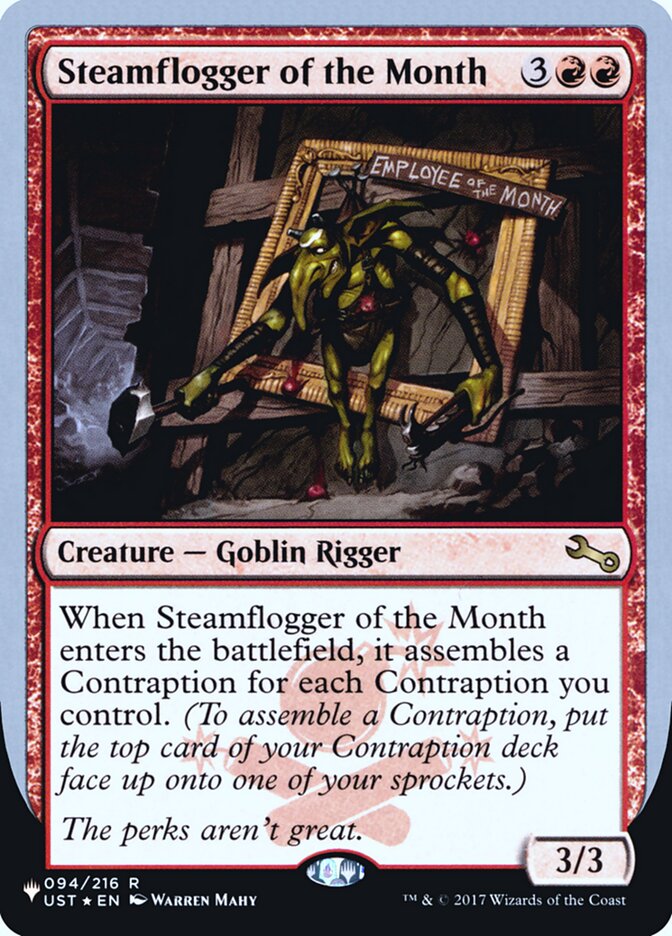 Steamflogger of the Month (Unfinity Foil Edition) [The List] | Good Games Morley