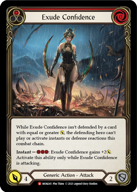 Exude Confidence [MON245-RF] (Monarch)  1st Edition Rainbow Foil | Good Games Morley