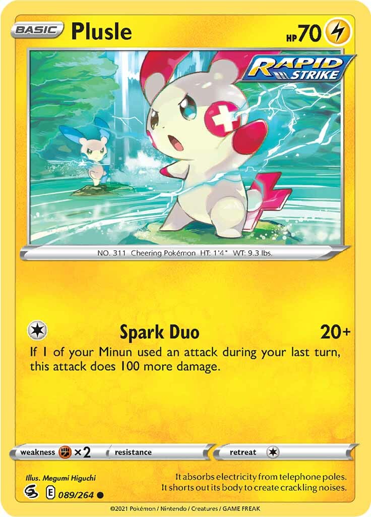 Plusle (089/264) [Sword & Shield: Fusion Strike] | Good Games Morley