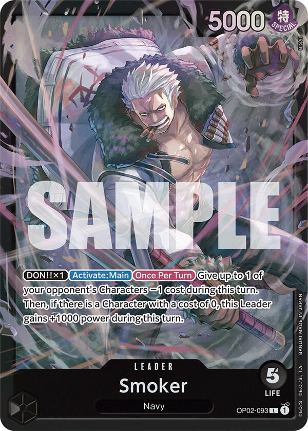 Smoker OP02-093 (Starter Deck 19: BLACK Smoker)  - Foil | Good Games Morley