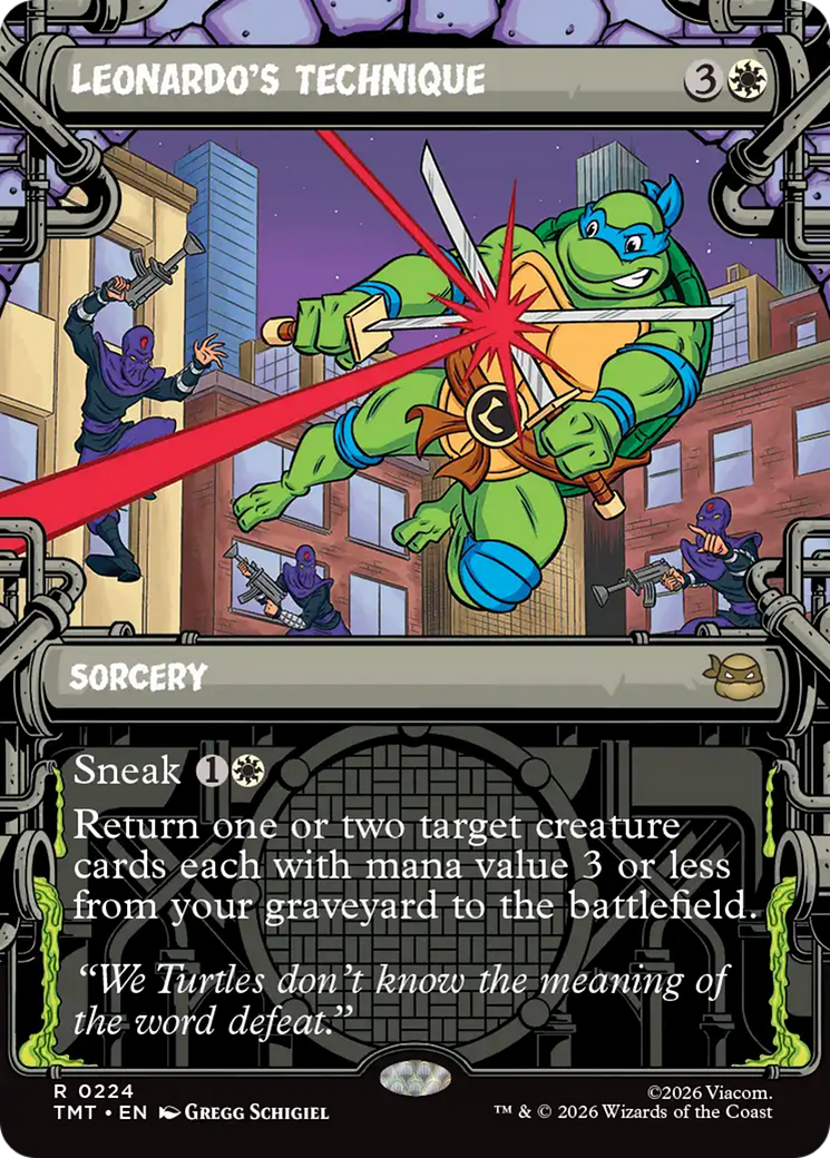 Leonardo's Technique (Showcase) [Teenage Mutant Ninja Turtles] | Good Games Morley