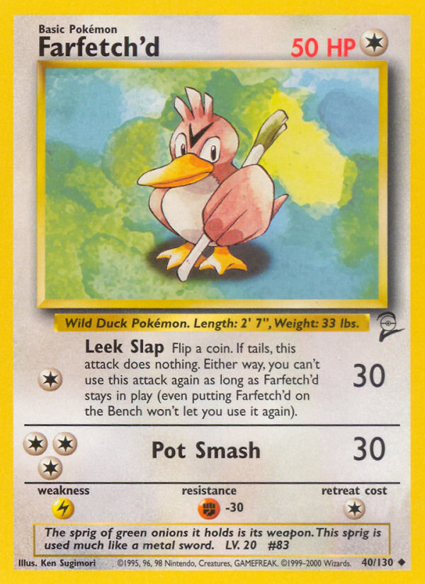 Farfetch'd (40/130) [Base Set 2] | Good Games Morley