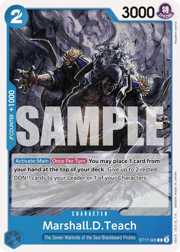Marshall.D.Teach ST17-005 (Starter Deck 17: BLUE Donquixote Doflamingo)  | Good Games Morley