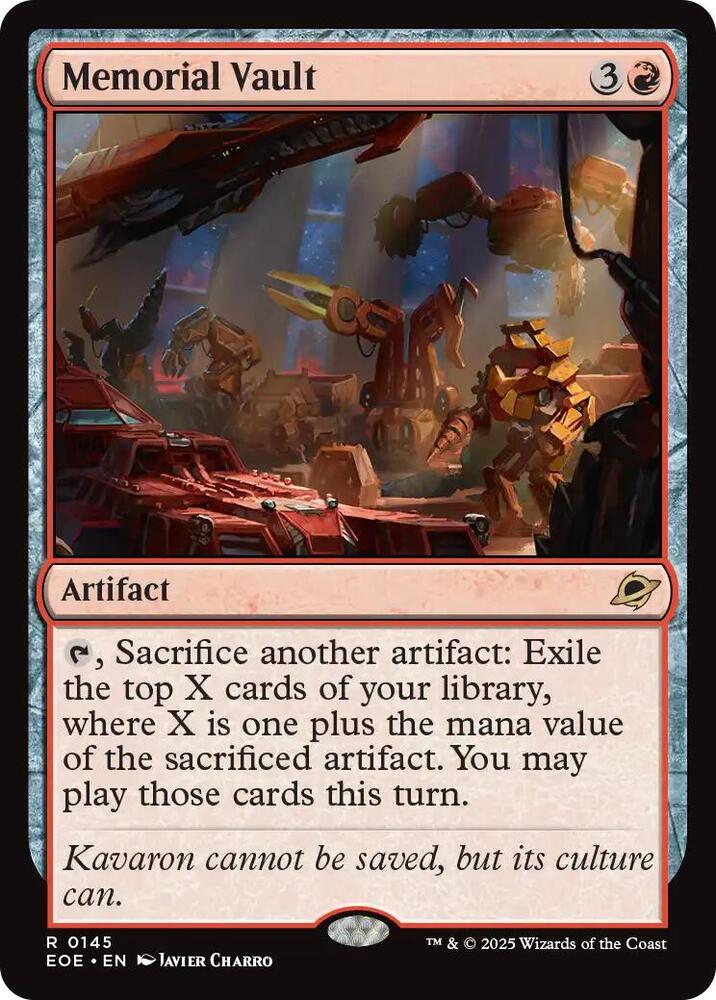 Memorial Vault 145/276 (Edge of Eternities)  - Foil | Good Games Morley