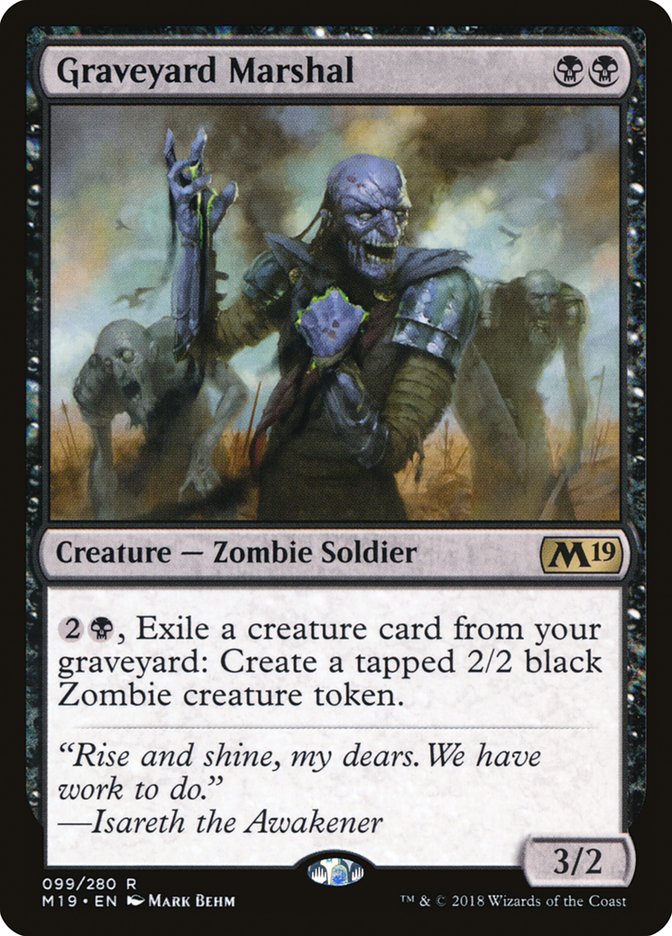 Graveyard Marshal 99/280 (Core Set 2019)  | Good Games Morley
