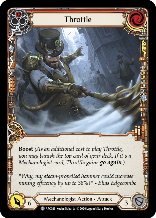 Throttle (Red) [U-ARC023] (Arcane Rising Unlimited)  Unlimited Rainbow Foil | Good Games Morley