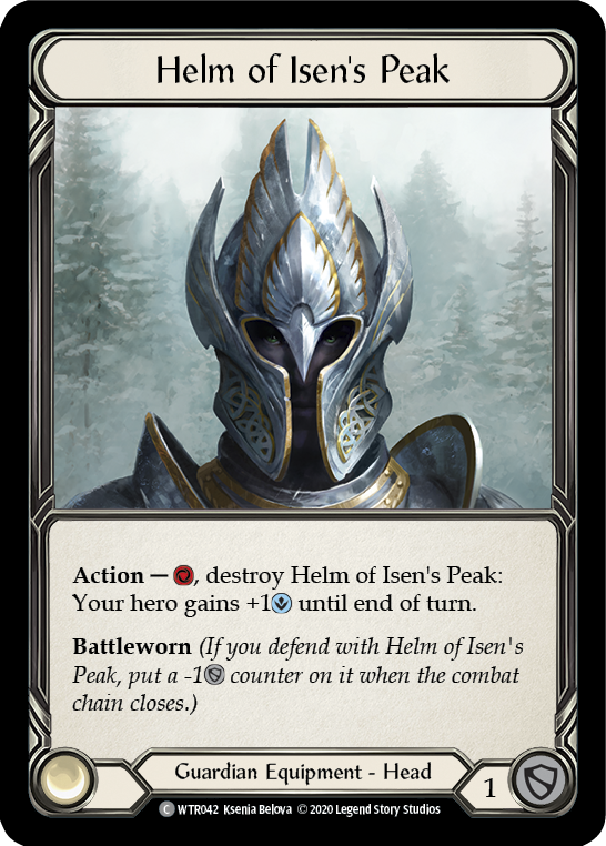 Helm of Isen's Peak [U-WTR042] (Welcome to Rathe Unlimited)  Unlimited Rainbow Foil | Good Games Morley