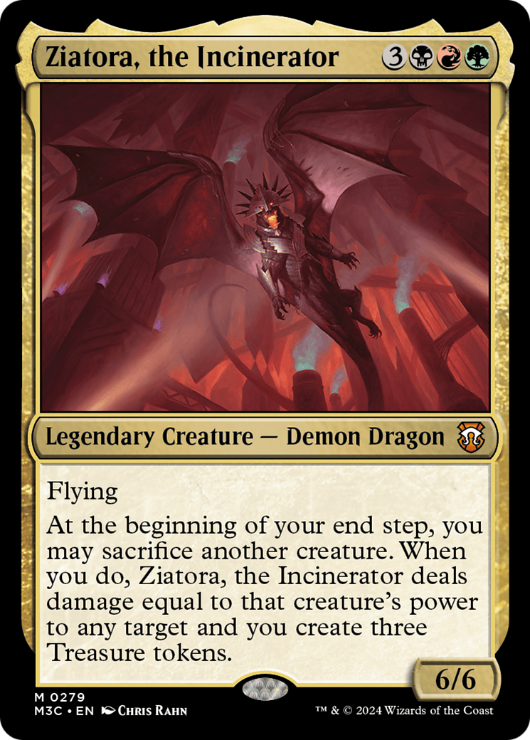 Ziatora, the Incinerator (Ripple Foil) [Modern Horizons 3 Commander] | Good Games Morley