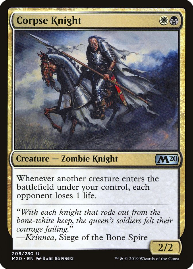 Corpse Knight (2/2) [Core Set 2020] | Good Games Morley