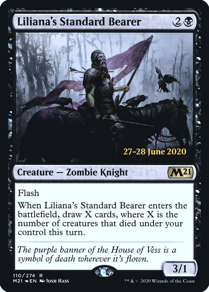 Liliana's Standard Bearer [Core Set 2021 Prerelease Promos] | Good Games Morley
